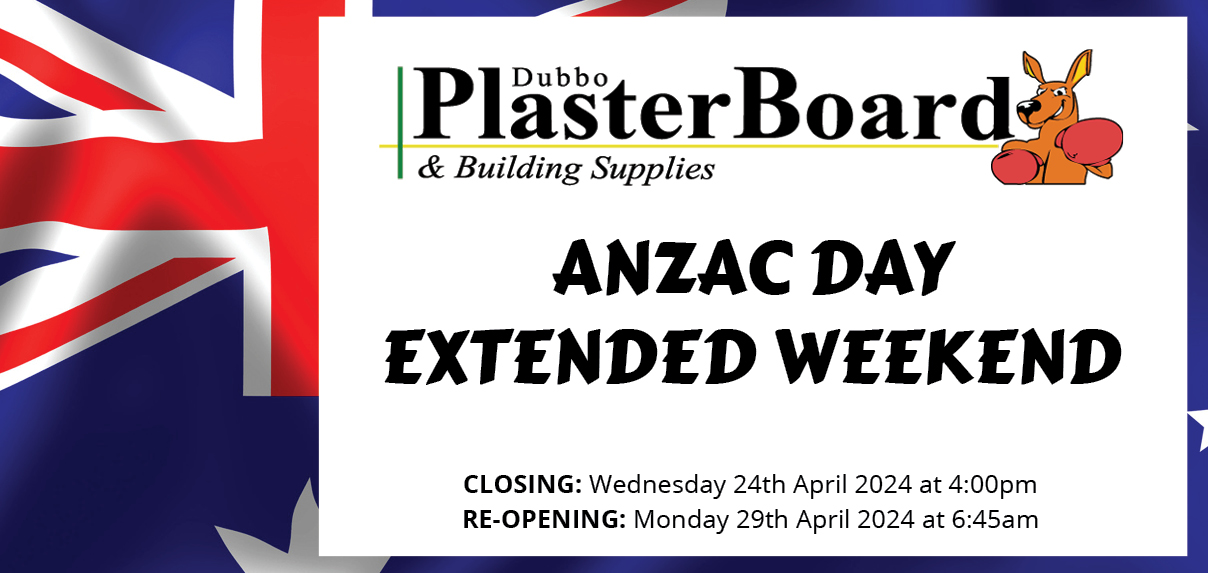 Dubbo Plasterboard ANZAC Day Closure mobile